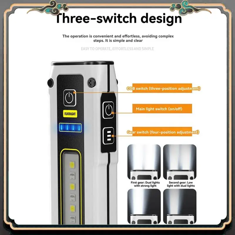 Premium Super Bright LED Source Work Lamp Magnetic Base Keychain Flashlight Type-C Lamp For Camping & Outdoor
Premium Super Bright LED Source Work Lamp Magnetic Base Keychain Flashlight Type-C Lamp For Camping & Outdoor