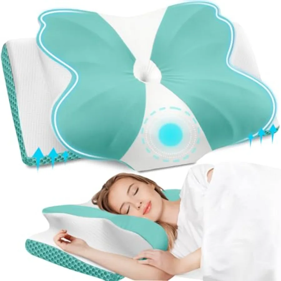 Ортопедическая подушка из пены с эффектом памяти для шеи и плеч, контурная подушка для поддержки шеи с охлаждающим чехлом, эргономичная подушка для кровати
Ортопедическая подушка из пены с эффектом памяти для шеи и плеч, контурная подушка для поддержки шеи с охлаждающим чехлом, эргономичная подушка для кровати