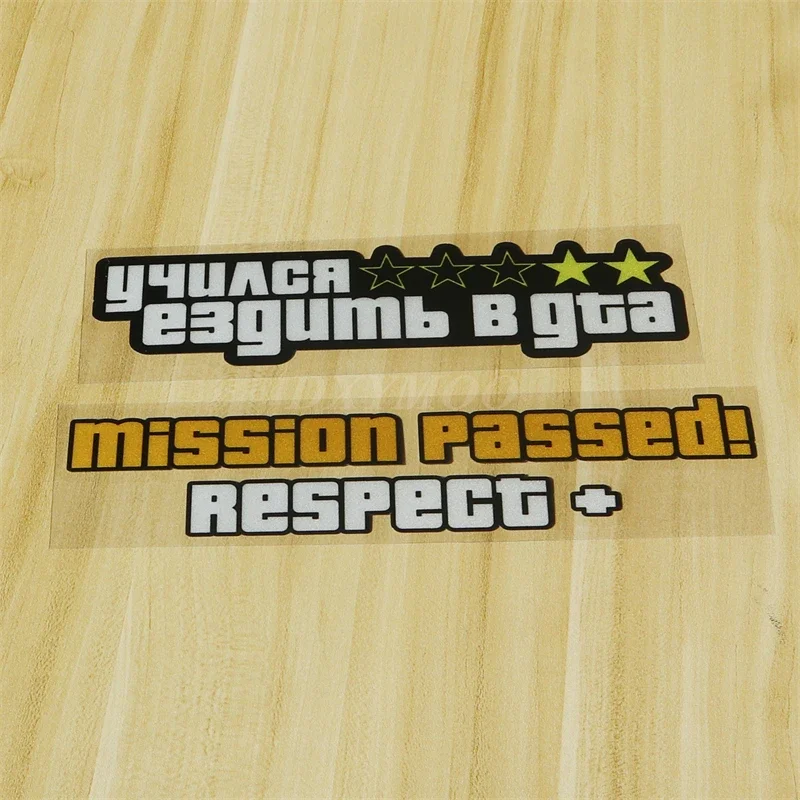 Fashion Decal for Motorcycle Car Truck Decor Mission Passed Respect GTA Themed Waterproof Vinyl Sticker
Fashion Decal for Motorcycle Car Truck Decor Mission Passed Respect GTA Themed Waterproof Vinyl Sticker