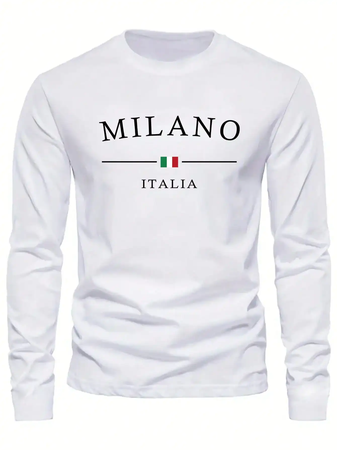 Men's Crew Neck Long Sleeve Letter Print Casual T-Shirt, Everyday Wear, For Fall
Men's Crew Neck Long Sleeve Letter Print Casual T-Shirt, Everyday Wear, For Fall