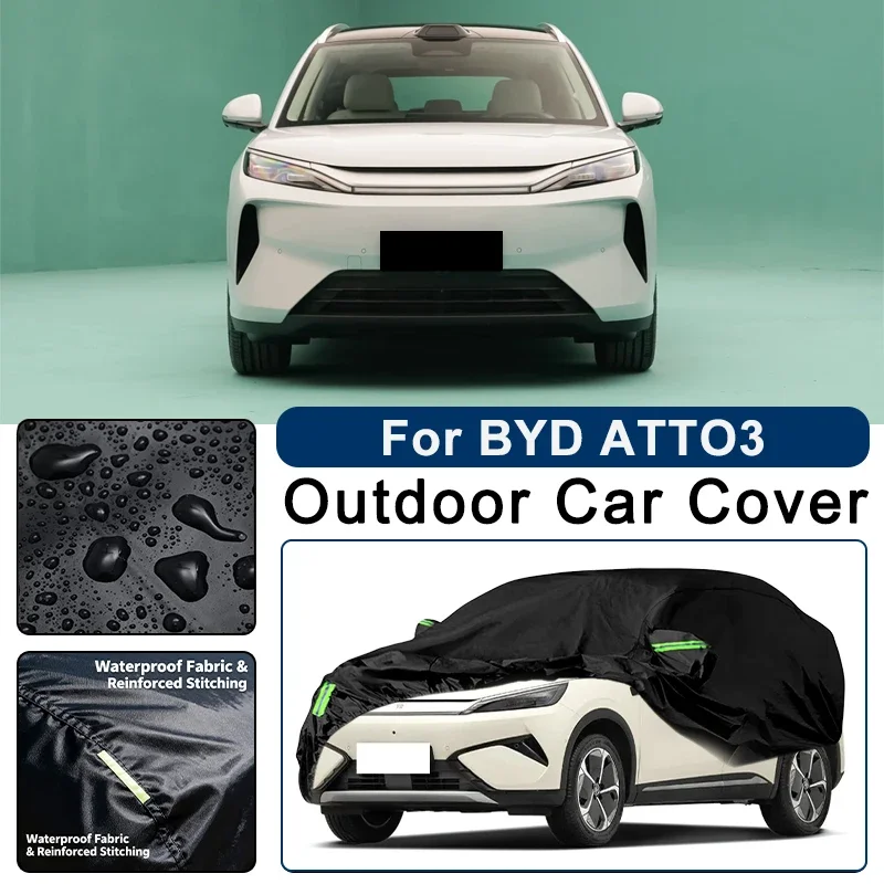 Outdoor Car Cover Waterproof Dustproof UV Sun Protection, Full Car Protector Exterior Accessories For BYD ATTO3 2022-2026
Outdoor Car Cover Waterproof Dustproof UV Sun Protection, Full Car Protector Exterior Accessories For BYD ATTO3 2022-2026