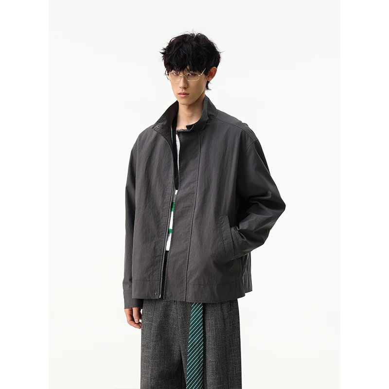 Spring Autumn Stand Collar Coat Men's Retro Fashion Streetwear Loose Casual Tool Cargo Jacket Spring Outerwear
Spring Autumn Stand Collar Coat Men's Retro Fashion Streetwear Loose Casual Tool Cargo Jacket Spring Outerwear