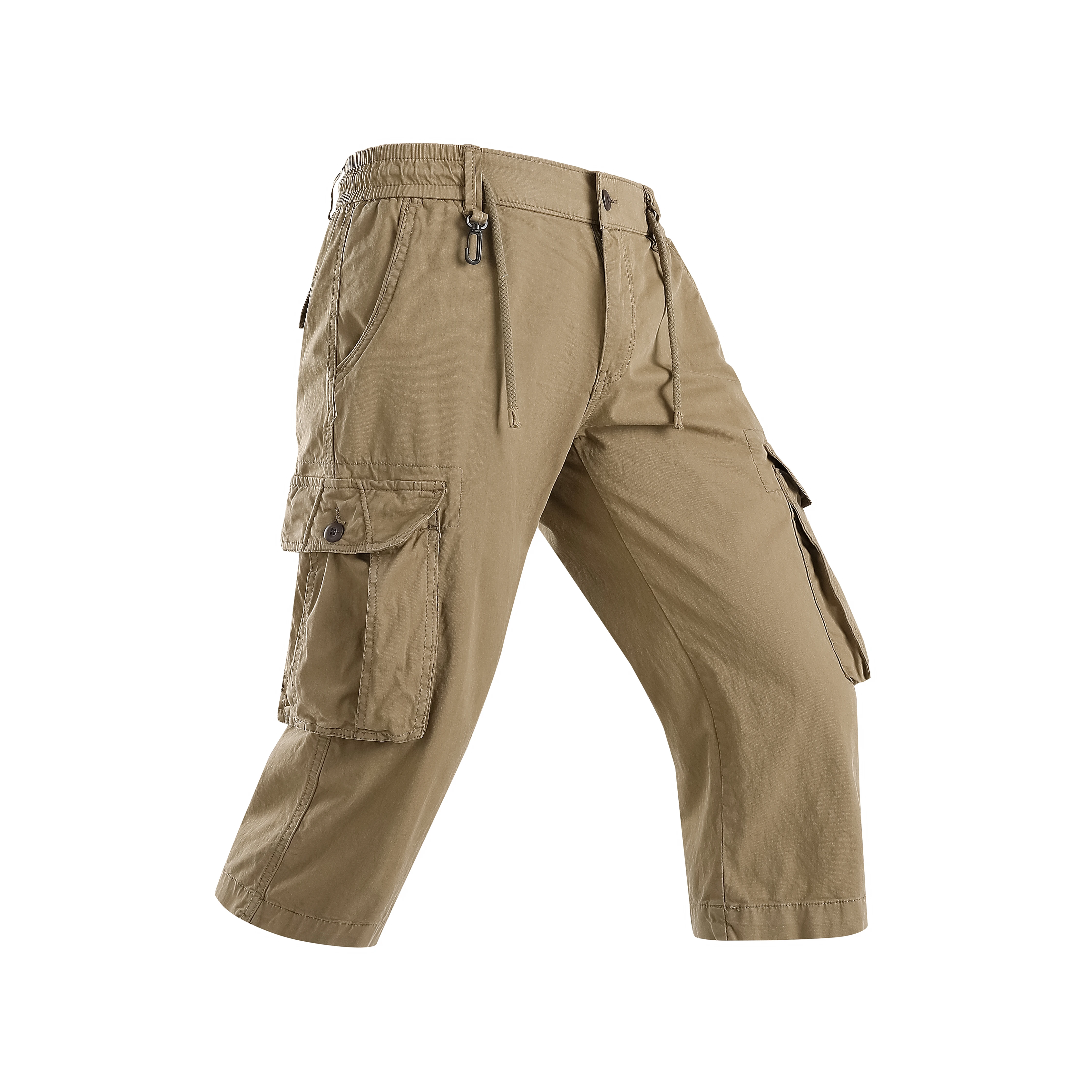Men's Tactical Cargo Capri Pants Drawstring Waist Multi-Pocket Casual Hiking Cropped Trousers For Outdoor Activities 3052
Men's Tactical Cargo Capri Pants Drawstring Waist Multi-Pocket Casual Hiking Cropped Trousers For Outdoor Activities 3052