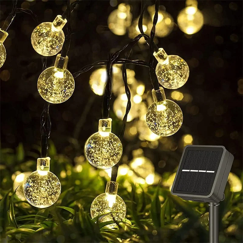 Solar Powered Crystal Ball String Lights 20 50 100 LED Perfect For Outdoor Camping Festivals Thanksgiving Christmas Decor
Solar Powered Crystal Ball String Lights 20 50 100 LED Perfect For Outdoor Camping Festivals Thanksgiving Christmas Decor