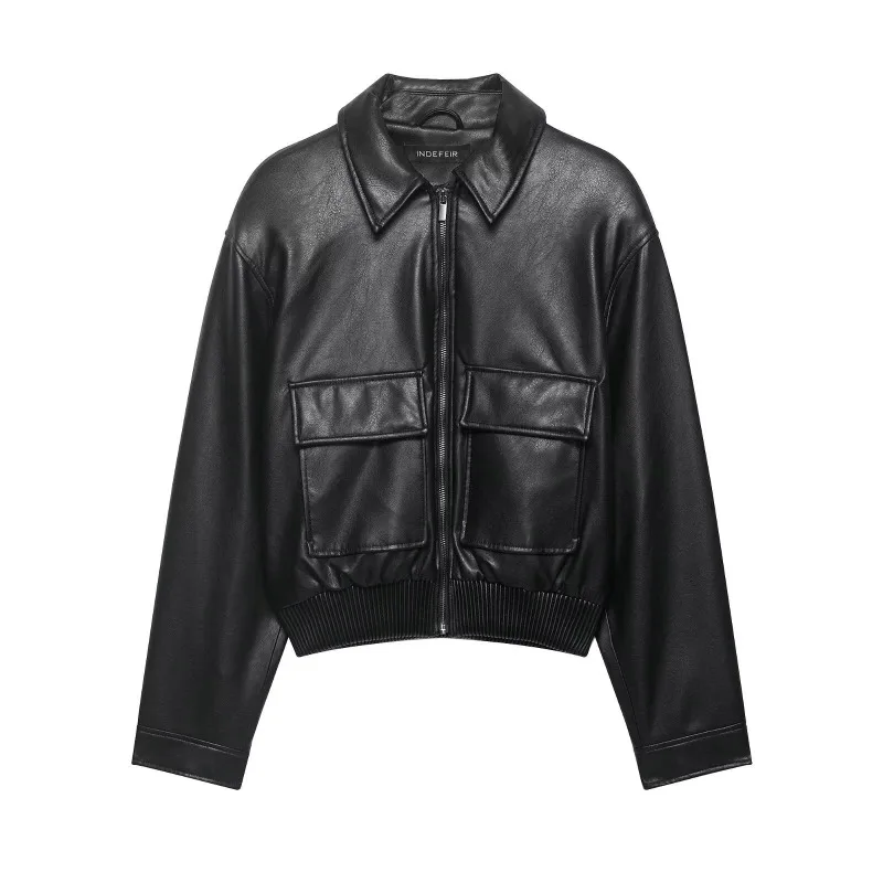 Vintage PU Leather Jackets for Women Streetwear Spring Autumn Bomber Jackets Elegant Moto Biker Coats Fashion Women Outerwears
Vintage PU Leather Jackets for Women Streetwear Spring Autumn Bomber Jackets Elegant Moto Biker Coats Fashion Women Outerwears