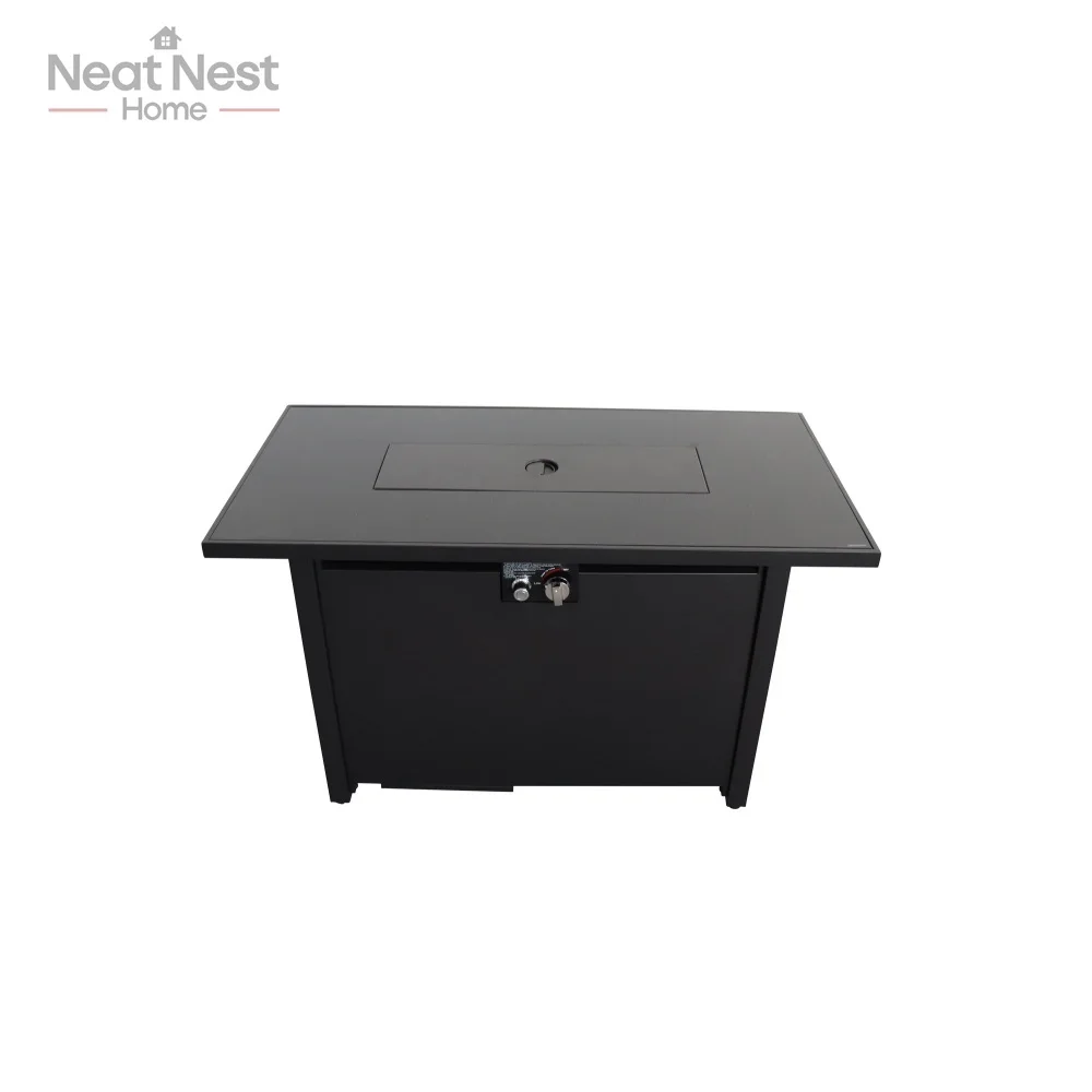 25" H x 42" W Steel Outdoor Fire Pit Table with Lid fire table, Steel Outdoor Fire Pit Table, Yard Decoration Outdoor(Black)
25" H x 42" W Steel Outdoor Fire Pit Table with Lid fire table, Steel Outdoor Fire Pit Table, Yard Decoration Outdoor(Black)
