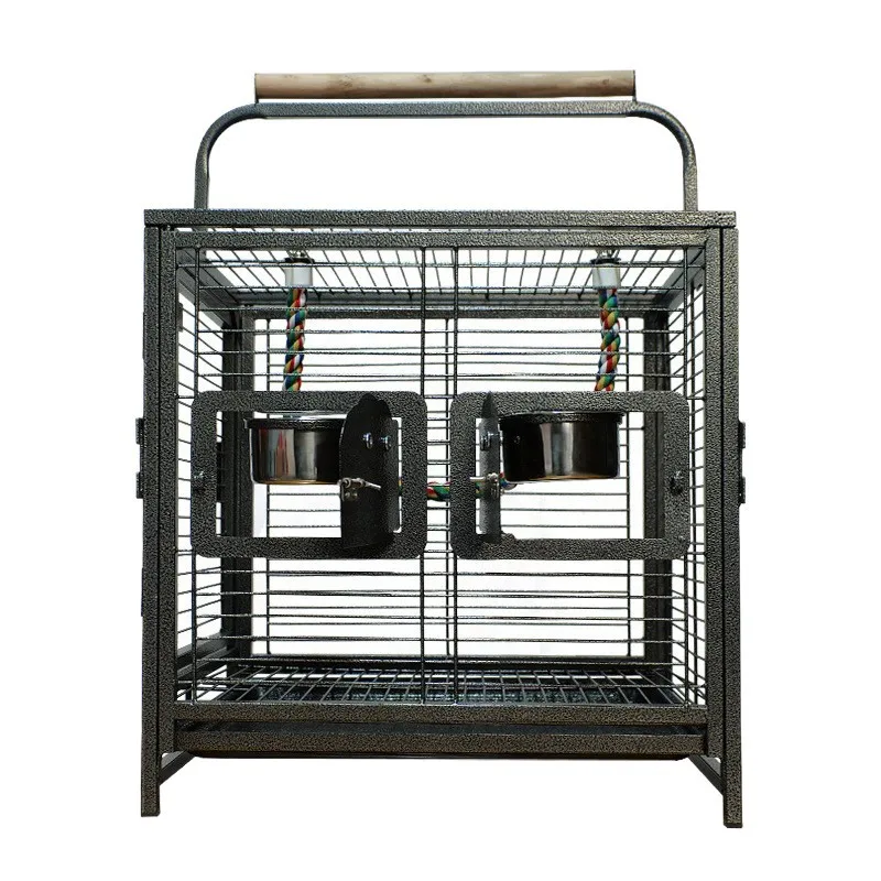 25.59 Inch Wrought Iron Bird Travel Carrier Cage Portable and Lightweight Easy to Assesmble for Parrots Conures Lovebird
25.59 Inch Wrought Iron Bird Travel Carrier Cage Portable and Lightweight Easy to Assesmble for Parrots Conures Lovebird