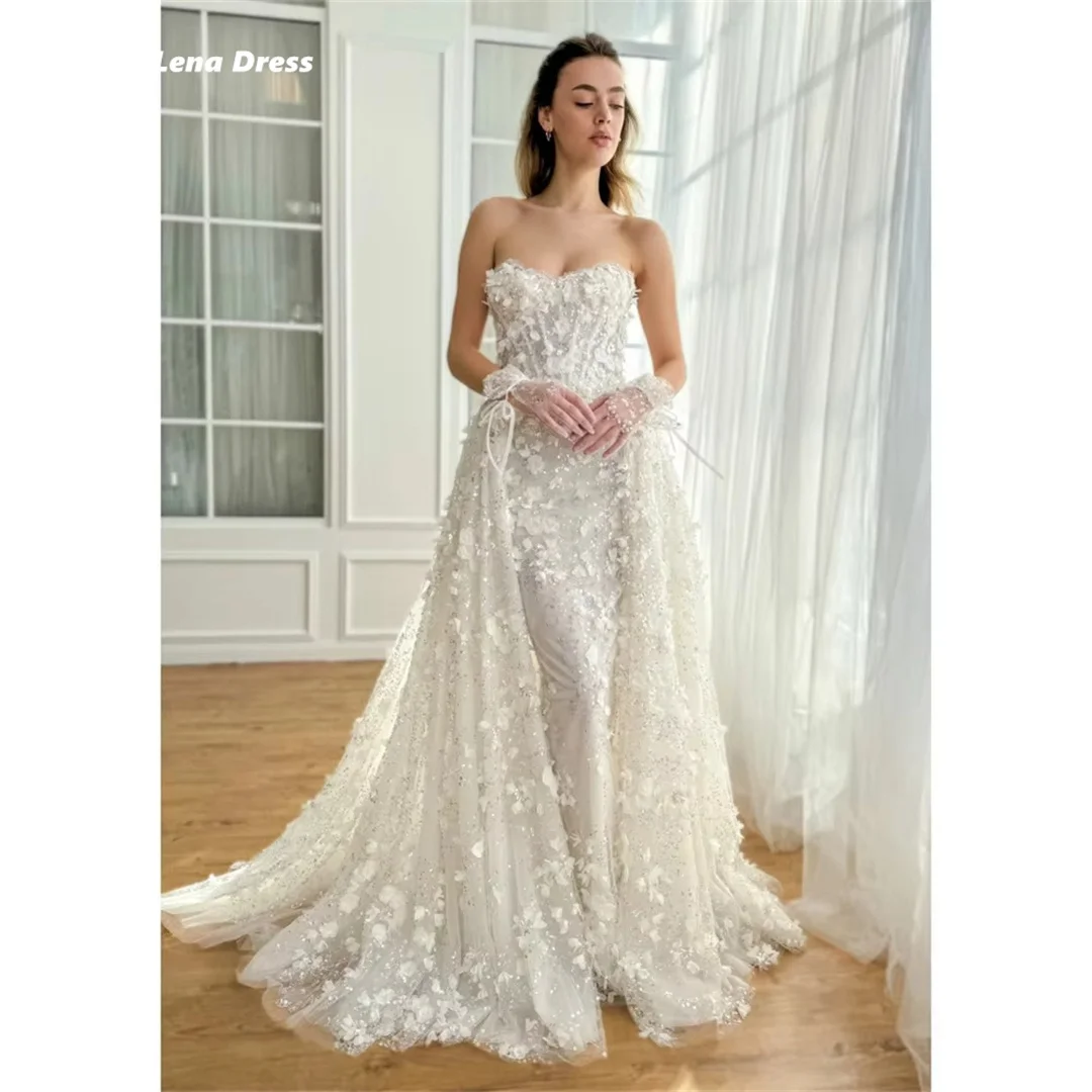 Lena White Evening Dresses for Special Occasions Wedding Elegant Prom Dresses Luxury Women Evening Dress Custom Made Flower Lace
Lena White Evening Dresses for Special Occasions Wedding Elegant Prom Dresses Luxury Women Evening Dress Custom Made Flower Lace