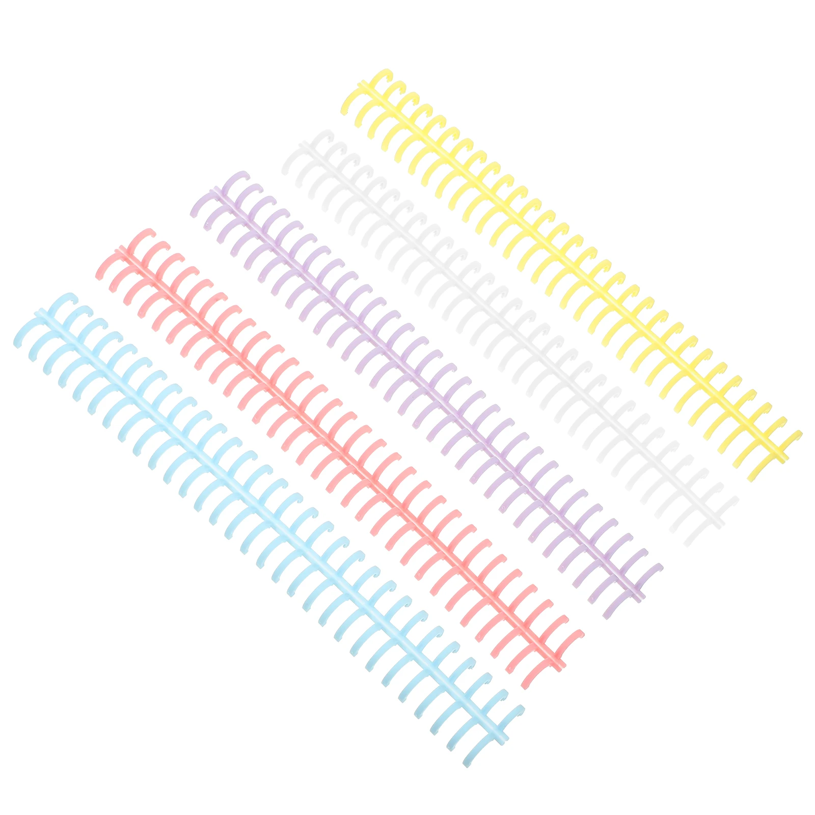 10pcs A4 Binder Rings Plastic Spiral Coils 30 Holes Loose Leaf Notebook Accessories Yellow White Purple 2 Each School
10pcs A4 Binder Rings Plastic Spiral Coils 30 Holes Loose Leaf Notebook Accessories Yellow White Purple 2 Each School