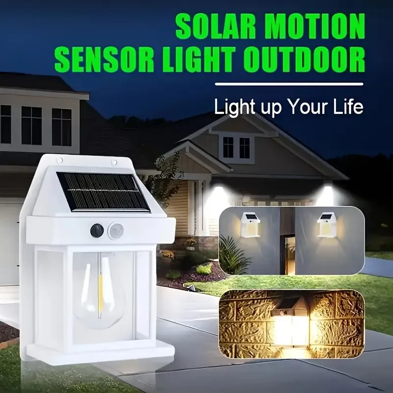 Наружная солнечная вольфрамовая нить с датчиком движения, умное освещение для патио, крыльца, гаража, уличного аварийного настенного ночника
Наружная солнечная вольфрамовая нить с датчиком движения, умное освещение для патио, крыльца, гаража, уличного аварийного настенного ночника
