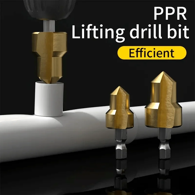 3 шт., набор ступенчатых сверл для стальных труб PPR, подъемная развертка для водопроводных труб, сверла с фаской, инструмент для открывания потайных отверстий 
3 шт., набор ступенчатых сверл для стальных труб PPR, подъемная развертка для водопроводных труб, сверла с фаской, инструмент для открывания потайных отверстий