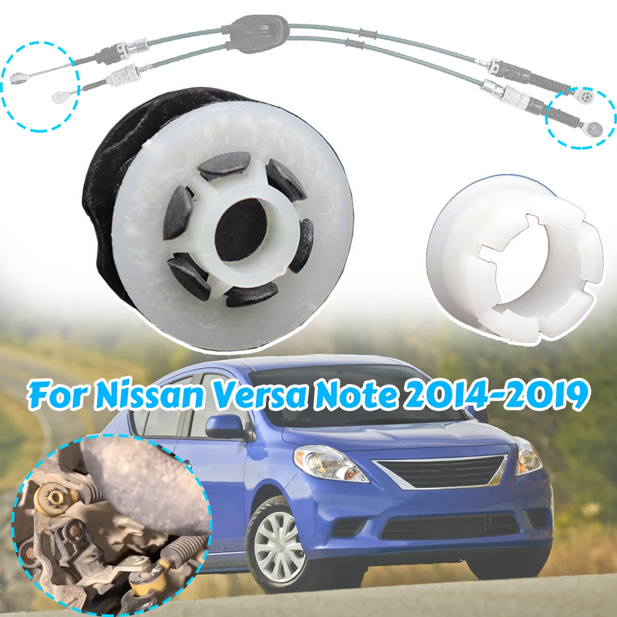 Manual Gearbox Shift Cable Linkage Control Bushing Gear Shifter Lever Selector End Rod Connect For Nissan Versa Note 2014-2019
Manual Gearbox Shift Cable Linkage Control Bushing Gear Shifter Lever Selector End Rod Connect For Nissan Versa Note 2014-2019