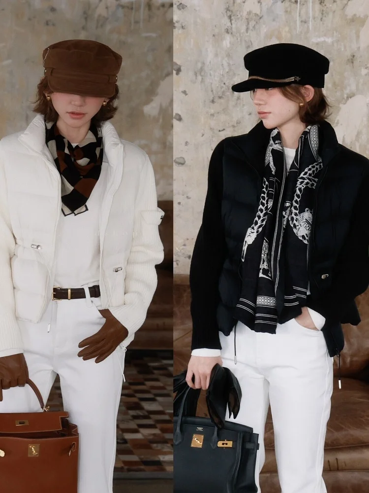 Needop Women's ort Puffer Jaet Double Color Super Fluffy Waist-Cinching Korean Sle Warmth-Filled Long Sve Coat
Needop Women's ort Puffer Jaet Double Color Super Fluffy Waist-Cinching Korean Sle Warmth-Filled Long Sve Coat