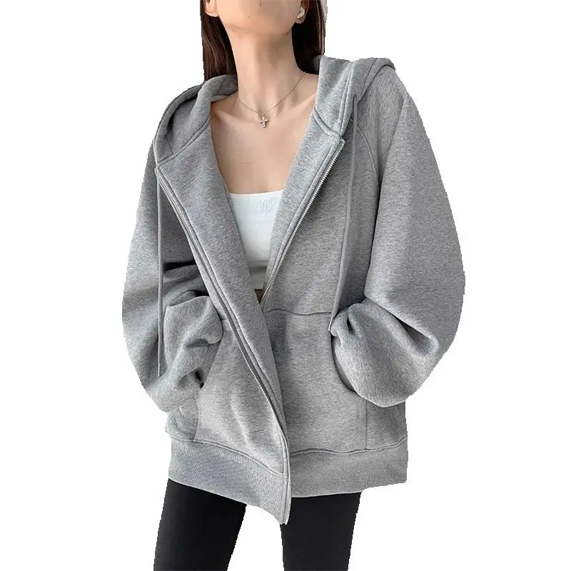 Sweater Jacket Women's Autumn and Winter New Spring and Autumn Hooded Cardigan Loose Casual Sports Top Thin 2025
Sweater Jacket Women's Autumn and Winter New Spring and Autumn Hooded Cardigan Loose Casual Sports Top Thin 2025