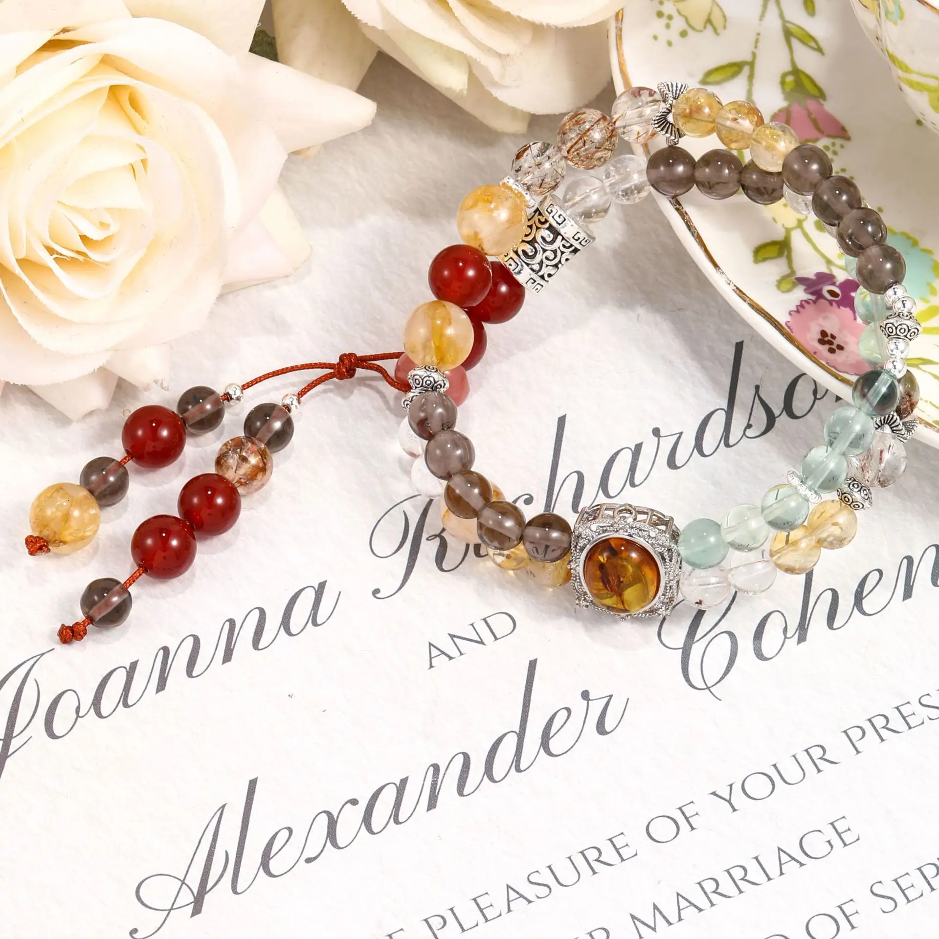 Natural South Red Agate Glue Green Fluorite Black Gold Super Versatile Wealth Attraction Crystal Hand String Double Circle Luck
Natural South Red Agate Glue Green Fluorite Black Gold Super Versatile Wealth Attraction Crystal Hand String Double Circle Luck