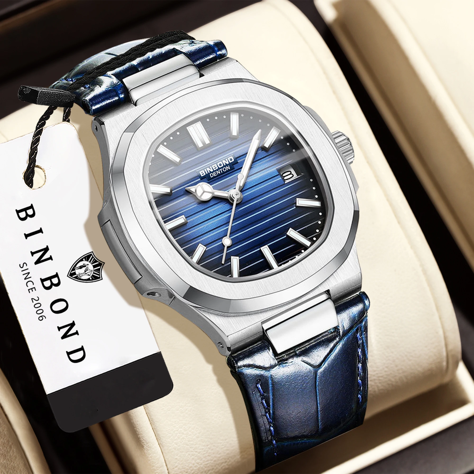 BINBOND Original Men's Quartz Watch Precise Luxury Auto Date Luminous Waterproof Durable Casual Reloj B1885
BINBOND Original Men's Quartz Watch Precise Luxury Auto Date Luminous Waterproof Durable Casual Reloj B1885