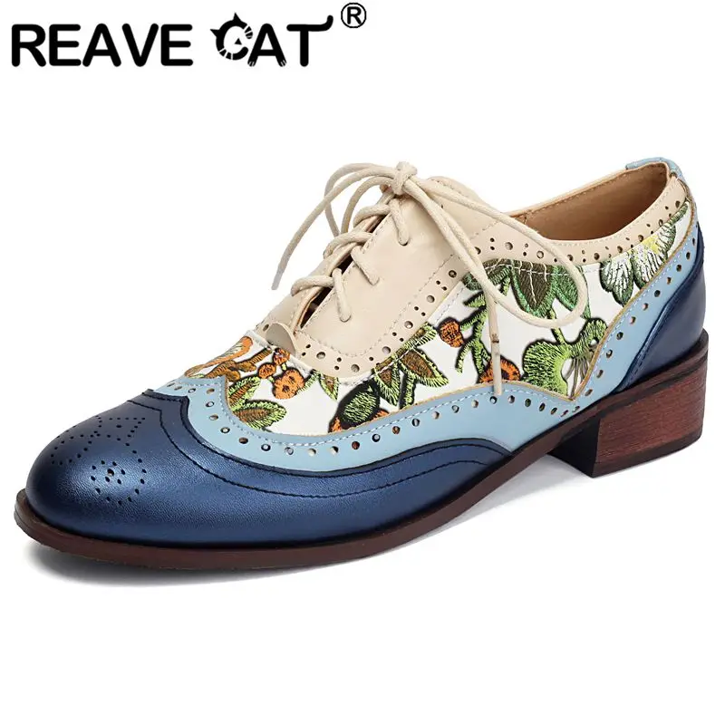 REAVE CAT 2025 New Design Women Pumps Round Toe Chunky Heels 3.5cm Lace Up Mixed Color Flower Plus Size 41 42 43 Fashion Shoes
REAVE CAT 2025 New Design Women Pumps Round Toe Chunky Heels 3.5cm Lace Up Mixed Color Flower Plus Size 41 42 43 Fashion Shoes