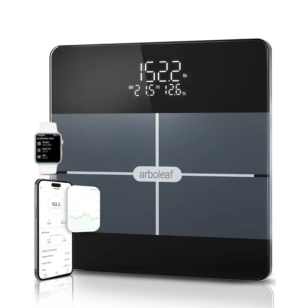 Advanced Digital Scale with BMI, Body Fat, Muscle Mass, 14 Composition Metrics, LED Display, Syncs with App, Supports Up to 400l
Advanced Digital Scale with BMI, Body Fat, Muscle Mass, 14 Composition Metrics, LED Display, Syncs with App, Supports Up to 400l