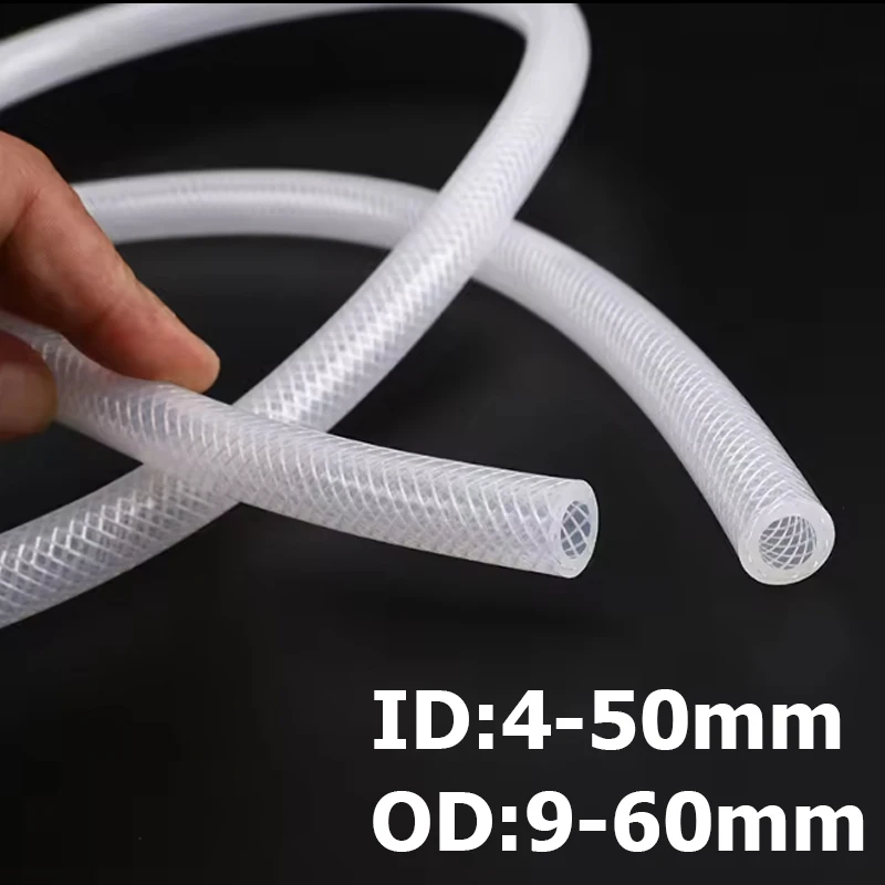 1 Meter OD 9-60mm Food Grade Silicone Hose Flexible Beer Coffee Milk Tube High Pressure Braided Silicone Tube
1 Meter OD 9-60mm Food Grade Silicone Hose Flexible Beer Coffee Milk Tube High Pressure Braided Silicone Tube
