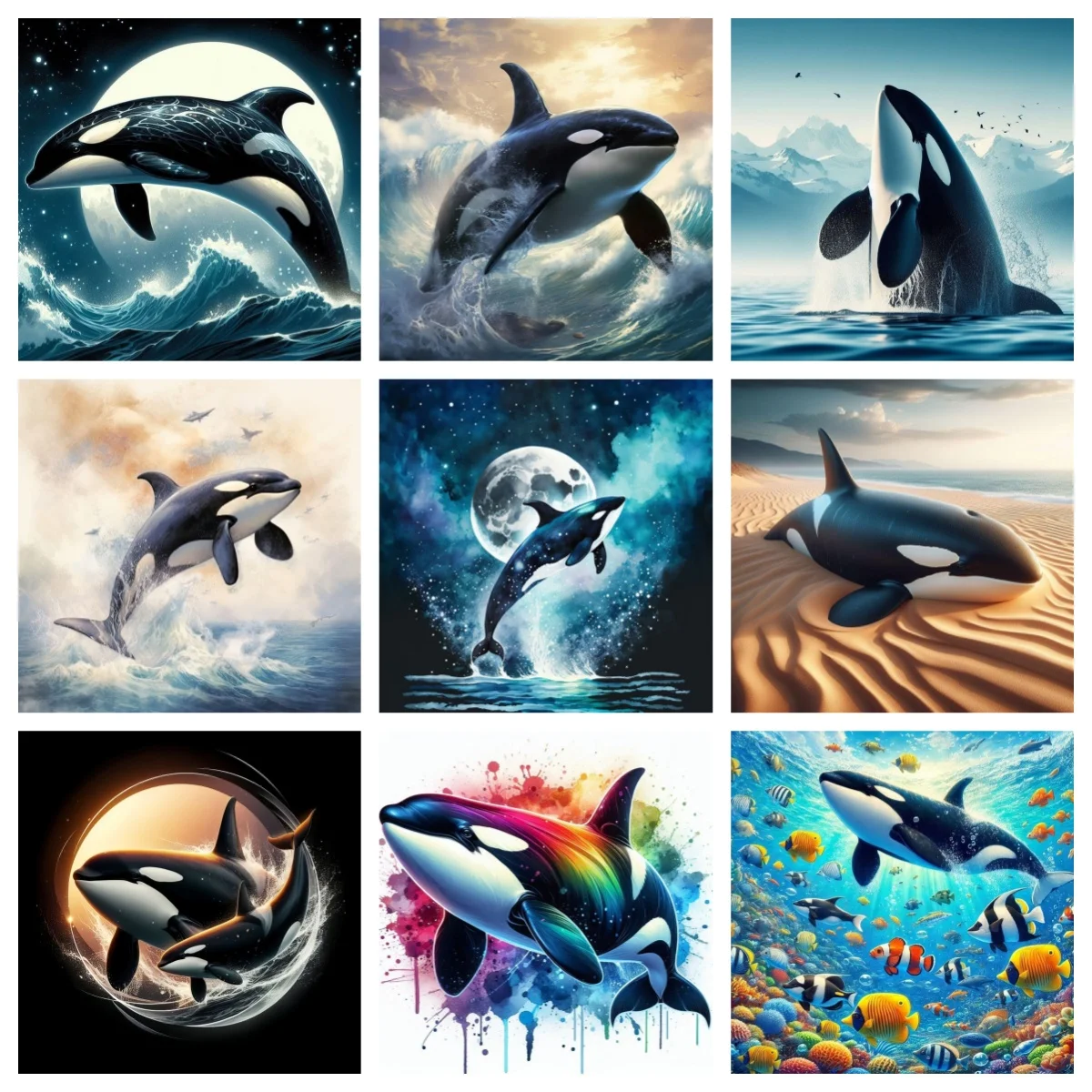 Killer Whale Show 5D AB Diamond Painting Beautiful Marine Animals Diamond Embroidery Art Cross Stitch Mosaic Home Mural Decor
Killer Whale Show 5D AB Diamond Painting Beautiful Marine Animals Diamond Embroidery Art Cross Stitch Mosaic Home Mural Decor