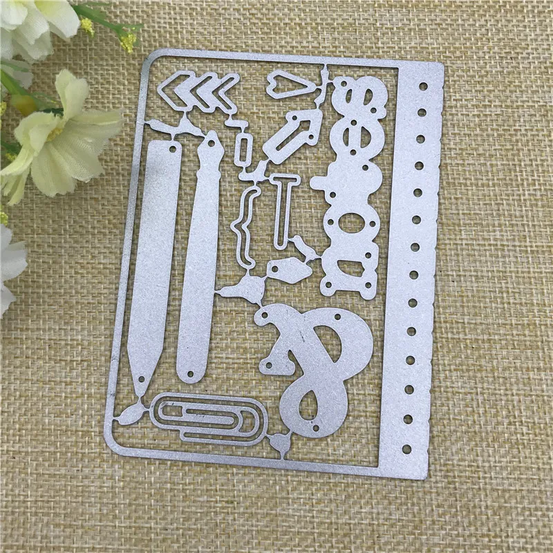 Notebook Metal Die Cutting For Household DIY Scrapbooking Photo Album Decorative Embossing Folder Paper Cards
Notebook Metal Die Cutting For Household DIY Scrapbooking Photo Album Decorative Embossing Folder Paper Cards