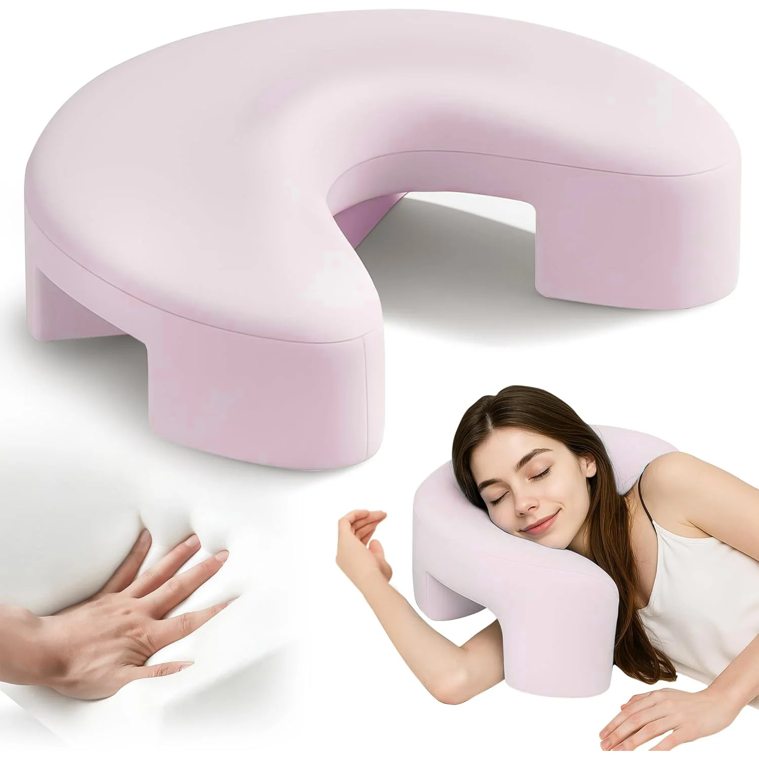 Ergonomic Memory Foam Shoulder Pillow for Side Sleepers with Arm Holes & Tunnels for Adult Support Neck Rotator Cuff Pain Relief
Ergonomic Memory Foam Shoulder Pillow for Side Sleepers with Arm Holes & Tunnels for Adult Support Neck Rotator Cuff Pain Relief