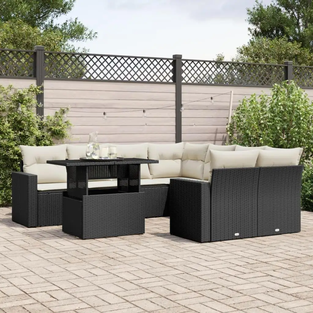 Elegant Garden Sofa Set in Black and Cream White Outdoor Furniture Comfortable Seating for Patio Balcony and Garden Decor
Elegant Garden Sofa Set in Black and Cream White Outdoor Furniture Comfortable Seating for Patio Balcony and Garden Decor