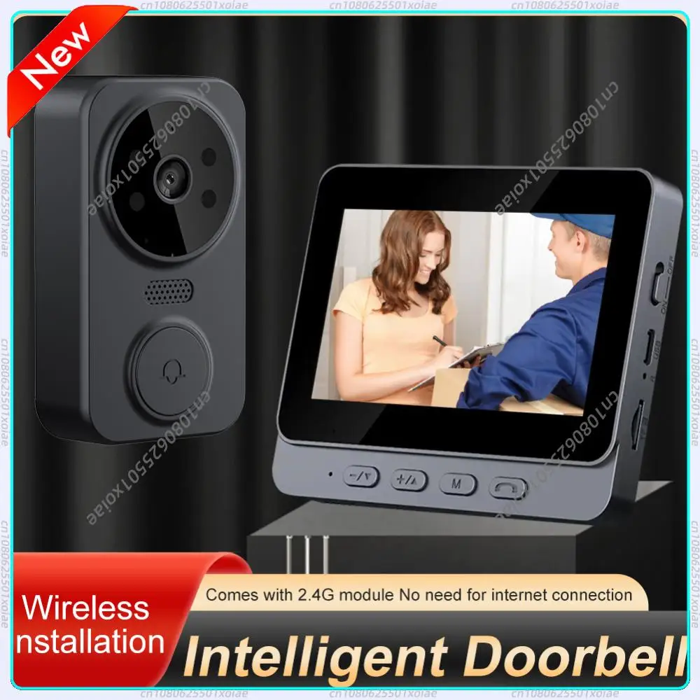 Video Doorbell Video Intercom Doorbell Camera 1080P 4.3inch IPS Screen Eye Peephole Camera 2.4G for Villa Home Office Apartment
Video Doorbell Video Intercom Doorbell Camera 1080P 4.3inch IPS Screen Eye Peephole Camera 2.4G for Villa Home Office Apartment