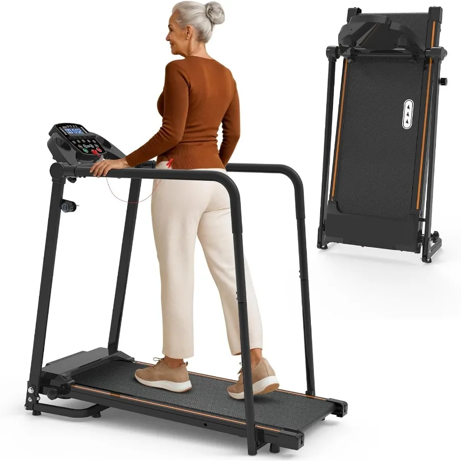 Foldable Walking Treadmill for Seniors with Long Handrails and Cup Holder 300 lbs Capacity Lightweight with Wheels Ideal for Ho
Foldable Walking Treadmill for Seniors with Long Handrails and Cup Holder 300 lbs Capacity Lightweight with Wheels Ideal for Ho
