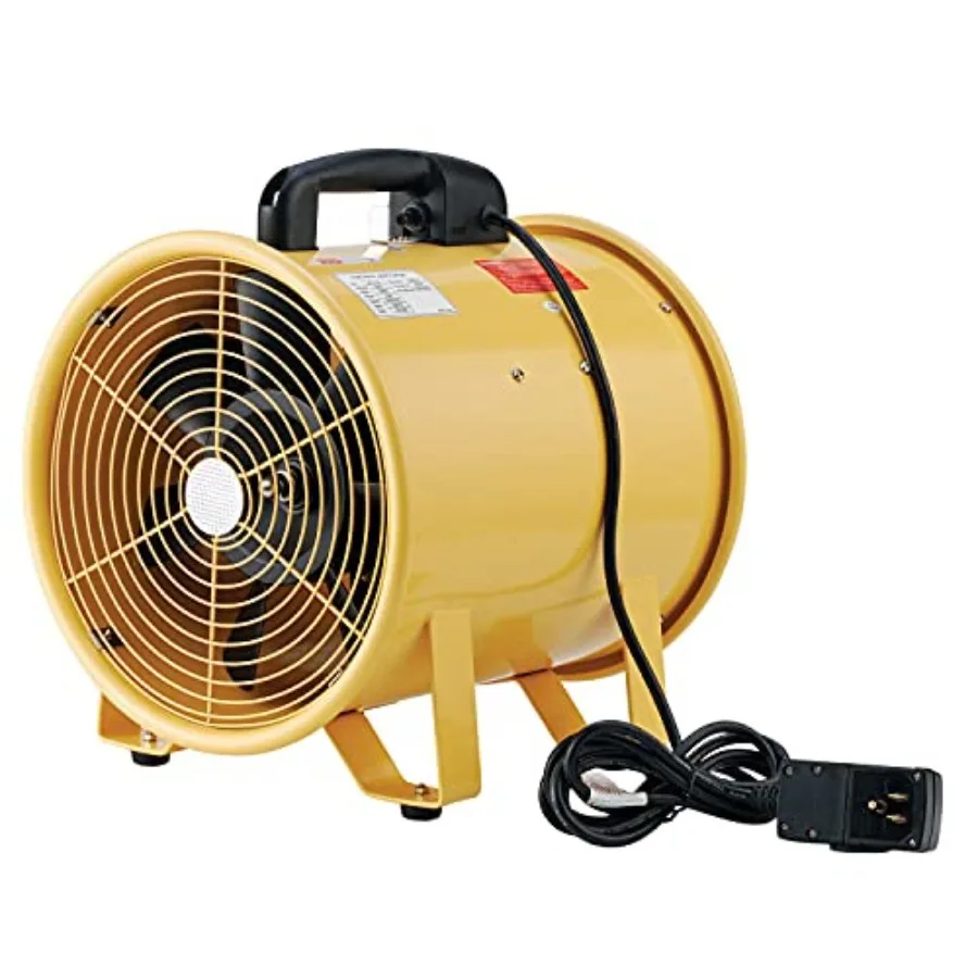 Portable Ventilation Fan, 12" Diameter Confined Space Blower Fan, 2 Speed, 1640 CFM, 3/8 HP, 10'L GFCI Power Cord, 120V,14-1/2"L
Portable Ventilation Fan, 12" Diameter Confined Space Blower Fan, 2 Speed, 1640 CFM, 3/8 HP, 10'L GFCI Power Cord, 120V,14-1/2"L