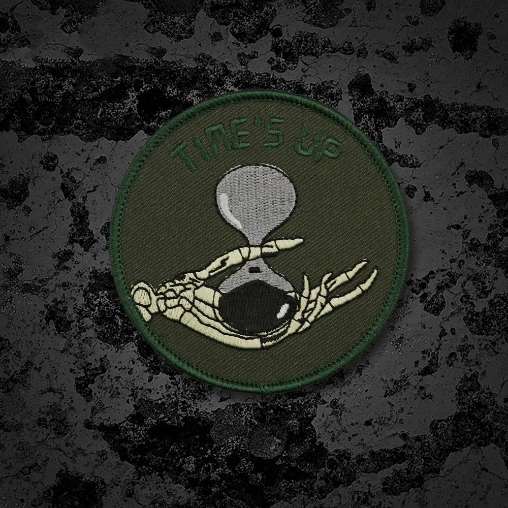 Hand Held an Hourglass Embroidery Patch Outdoor Circular Tactical Badges For Clothing Backpacks DIY Decorative Stickers
Hand Held an Hourglass Embroidery Patch Outdoor Circular Tactical Badges For Clothing Backpacks DIY Decorative Stickers