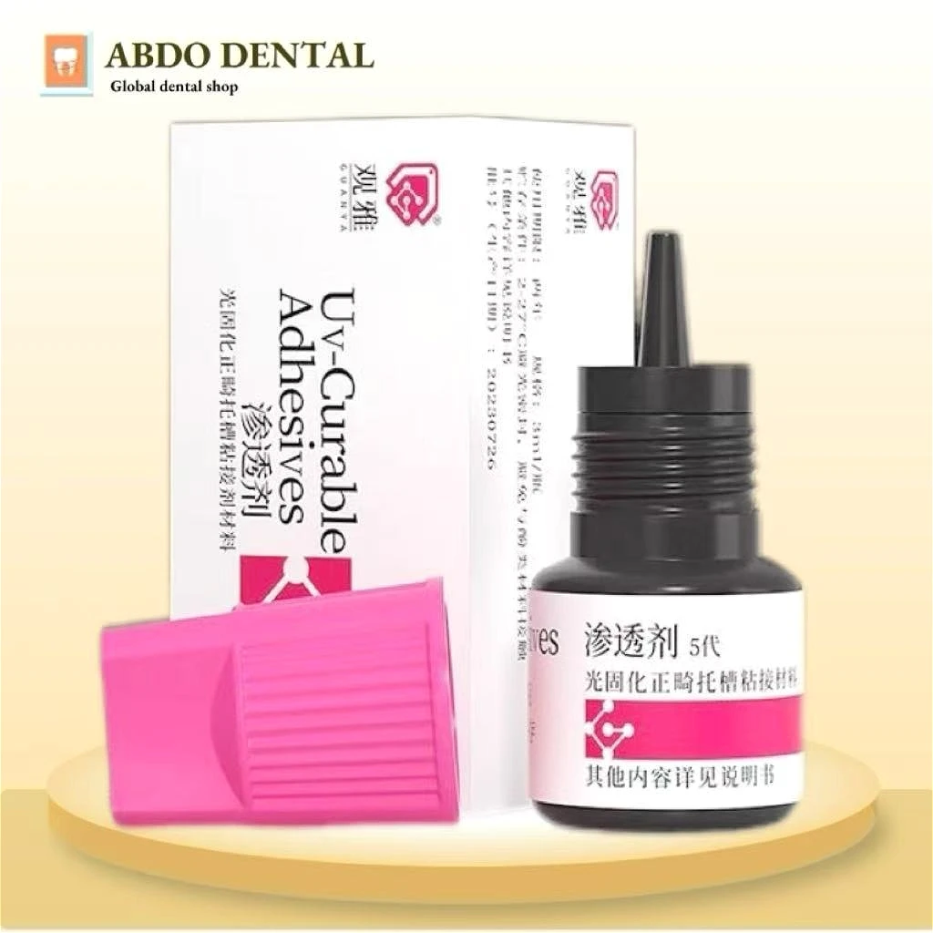 3ml/ piece of dental light-curing adhesive Five-generation penetrant Guanya orthodontic bracket bonding dental materials.
3ml/ piece of dental light-curing adhesive Five-generation penetrant Guanya orthodontic bracket bonding dental materials.