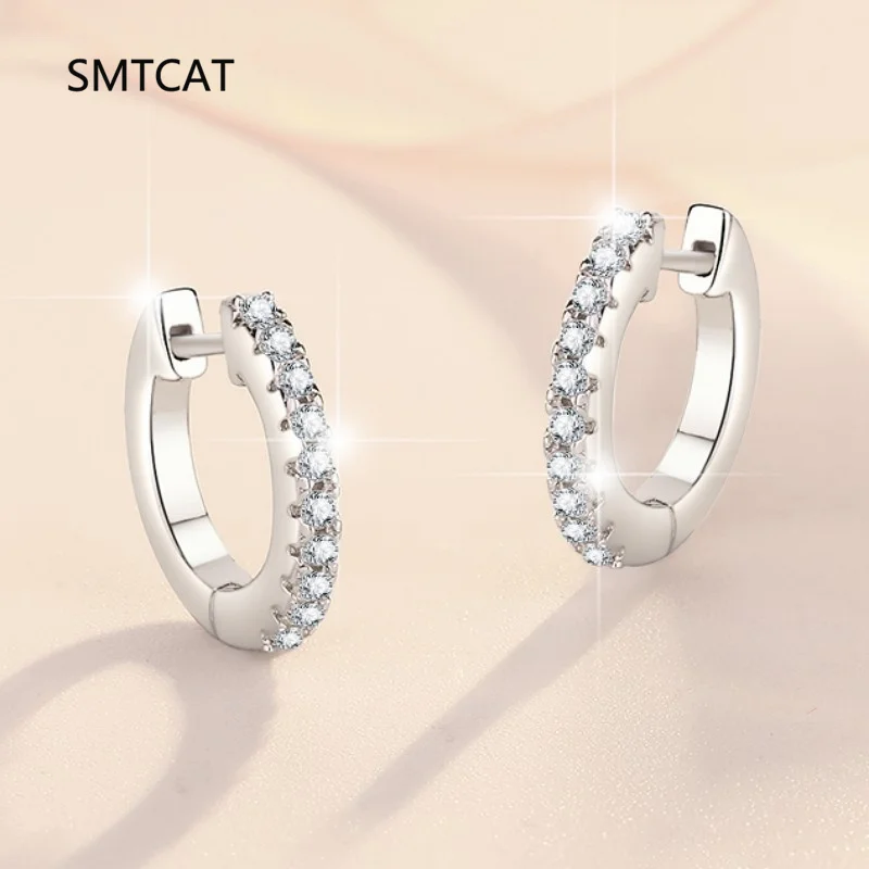 Каждая 0,2 карата 3,5 мм, серьги-кольца с имитацией муассанита для женщин, классические блестящие свадебные украшения, чистое покрытие 925 пробы, 18 карат
Каждая 0,2 карата 3,5 мм, серьги-кольца с имитацией муассанита для женщин, классические блестящие свадебные украшения, чистое покрытие 925 пробы, 18 карат