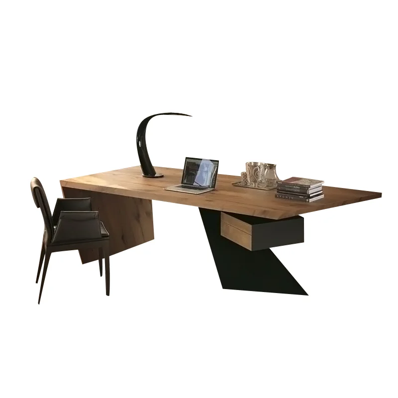 Creative solid wood boss table President table General manager personal office Computer desk Study desk 
Creative solid wood boss table President table General manager personal office Computer desk Study desk