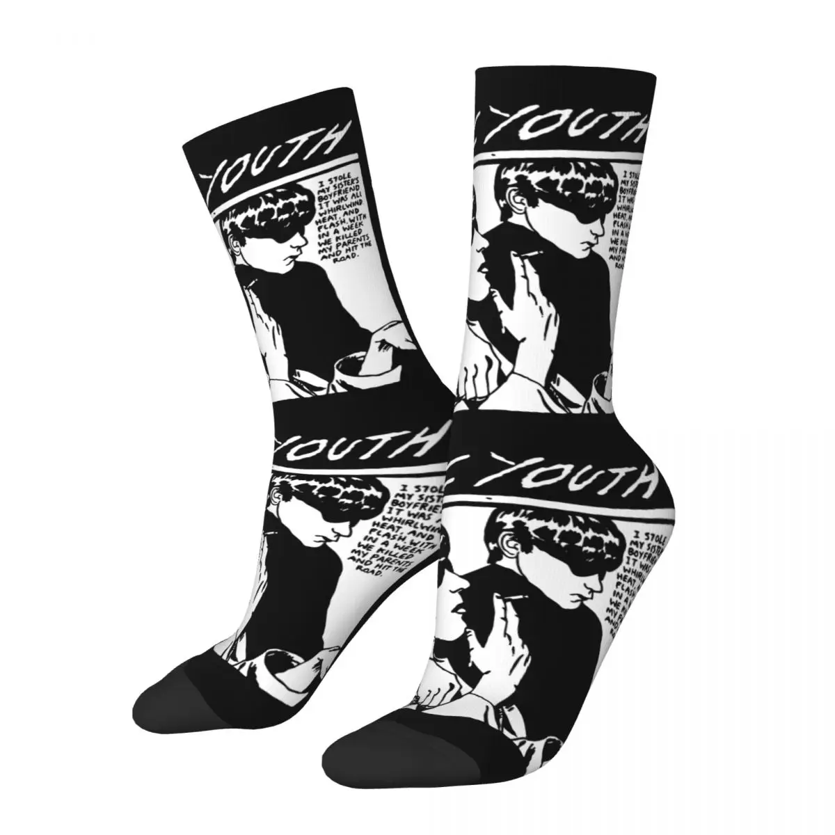 Crazy Design Heat And Youth Flash Sonic Youth Basketball Socks Music Band Polyester Long Socks for Unisex Non-slip
Crazy Design Heat And Youth Flash Sonic Youth Basketball Socks Music Band Polyester Long Socks for Unisex Non-slip
