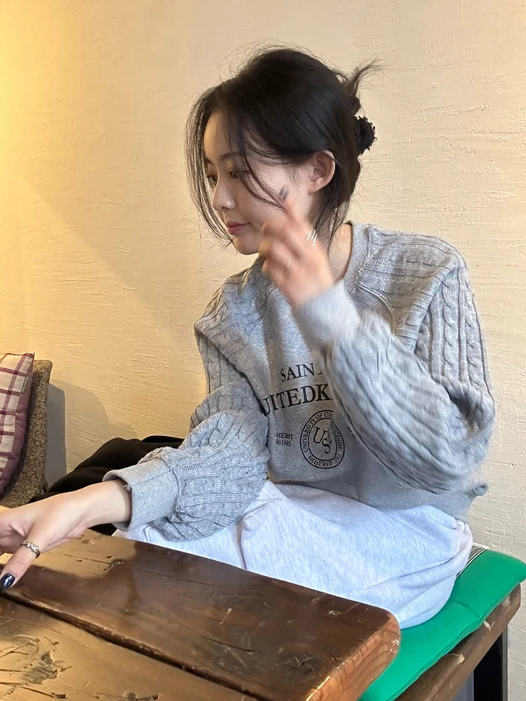 Dongda Gate сращенный вязаный свитер с буквенным принтом, толстовка с капюшоном, женский дизайн, уникальный искусственный комплект из двух предметов, топ Street Sle Long Sve, хлопок
Dongda Gate сращенный вязаный свитер с буквенным принтом, толстовка с капюшоном, женский дизайн, уникальный искусственный комплект из двух предметов, топ Street Sle Long Sve, хлопок