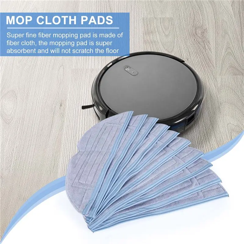 A93Z 10 Pack Mop Cloth For Roborock S7 S7+ T7 T7 Plus G10 G10S Pro Vacuum Mop Pads Rag Replacement
A93Z 10 Pack Mop Cloth For Roborock S7 S7+ T7 T7 Plus G10 G10S Pro Vacuum Mop Pads Rag Replacement