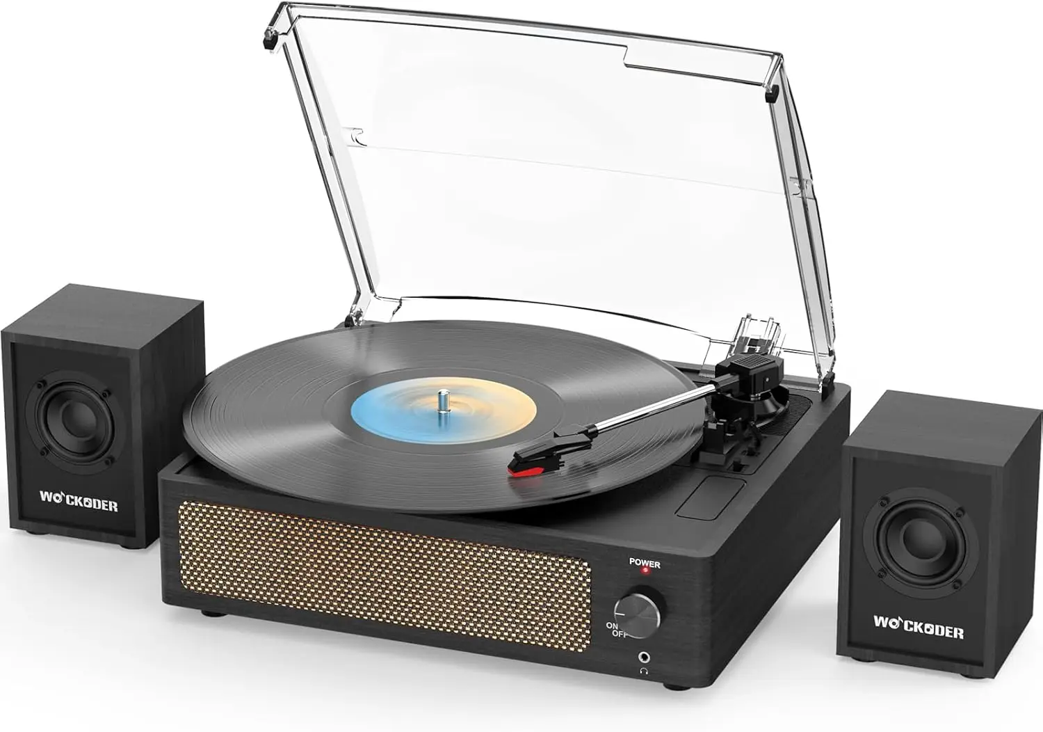 Vintage Belt-Drive Turntable with External Speakers, 3-Speed, Bluetooth, Auto Stop, Retro Black Wooden
Vintage Belt-Drive Turntable with External Speakers, 3-Speed, Bluetooth, Auto Stop, Retro Black Wooden