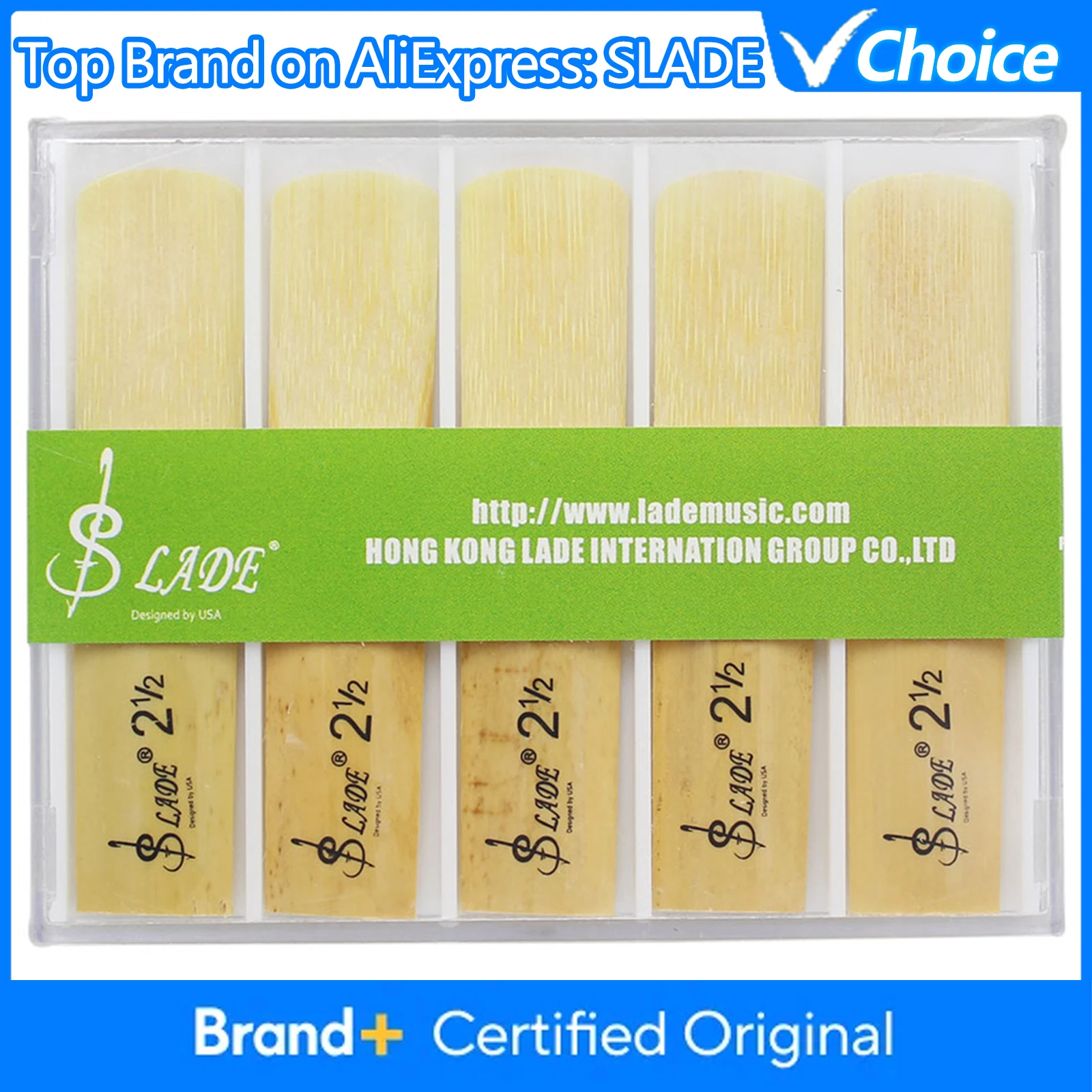 SLADE Alto Saxophone Reeds Mouthpiece Reeds Strength 2.5 Eb Sax Reed Woodwind Instrument Parts Accessories Good Reeds