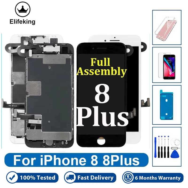 Полный ЖК-дисплей для iPhone 8 Plus A1863 A1864, дигитайзер сенсорного экрана в сборе, запасные части для мобильных телефонов
Полный ЖК-дисплей для iPhone 8 Plus A1863 A1864, дигитайзер сенсорного экрана в сборе, запасные части для мобильных телефонов