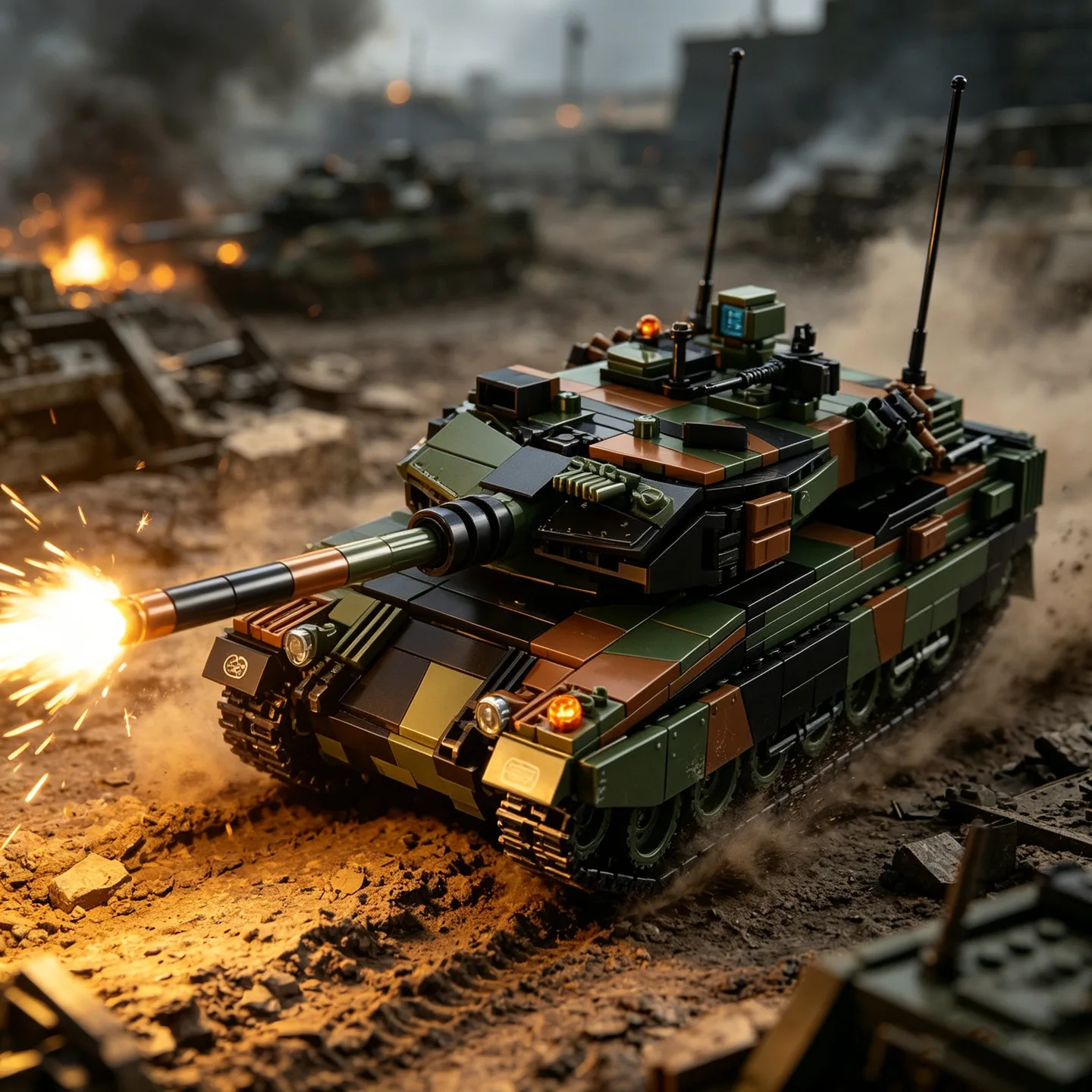 Leopard 2A6 Main Battle Tank Building Blocks Tracked Armored Vehicle Educational Toy MOC Model Figurine
Leopard 2A6 Main Battle Tank Building Blocks Tracked Armored Vehicle Educational Toy MOC Model Figurine