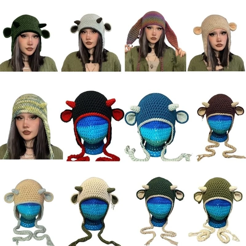 Punk Beanie Hat Pullover Hat Cartoon Ear Winter Outdoor Hiking Skiing Hat
Punk Beanie Hat Pullover Hat Cartoon Ear Winter Outdoor Hiking Skiing Hat