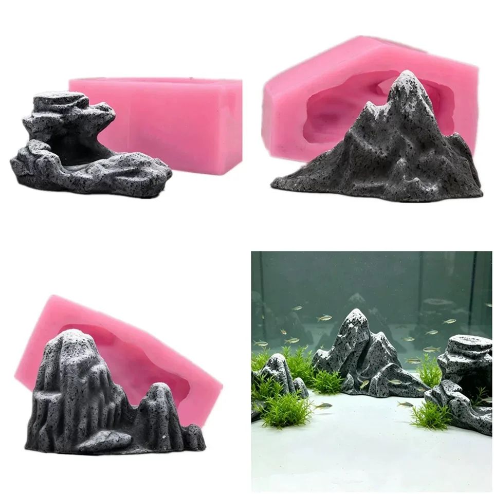 DIY Rockery Silicone Mold Aquarium Landscape Cement Plaster Mold Fish Tank Decor Desktop Stone Ornament Mold
DIY Rockery Silicone Mold Aquarium Landscape Cement Plaster Mold Fish Tank Decor Desktop Stone Ornament Mold
