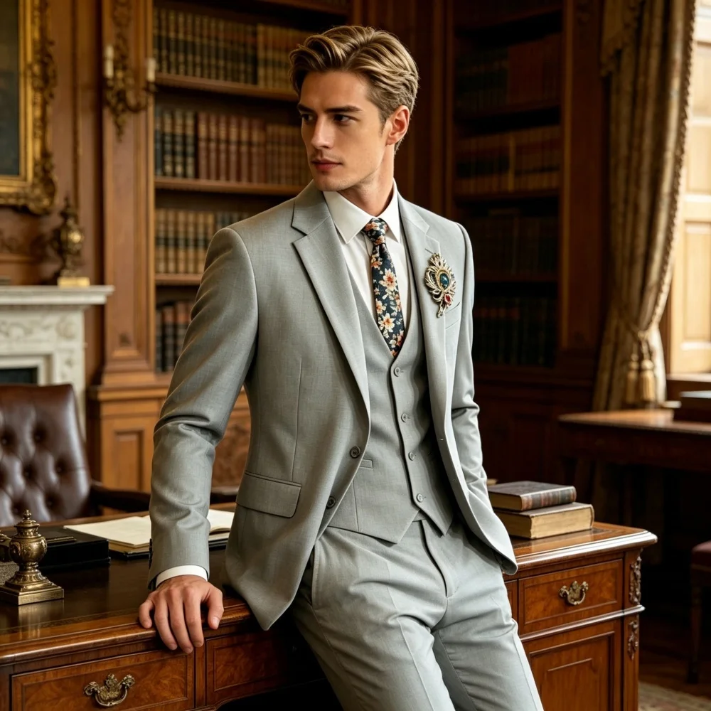 Stylish White Slim Fit Men's Suits Custom-Made for Grooms Best Men Weddings Formal Wear Business Attire Blazers Vests
Stylish White Slim Fit Men's Suits Custom-Made for Grooms Best Men Weddings Formal Wear Business Attire Blazers Vests