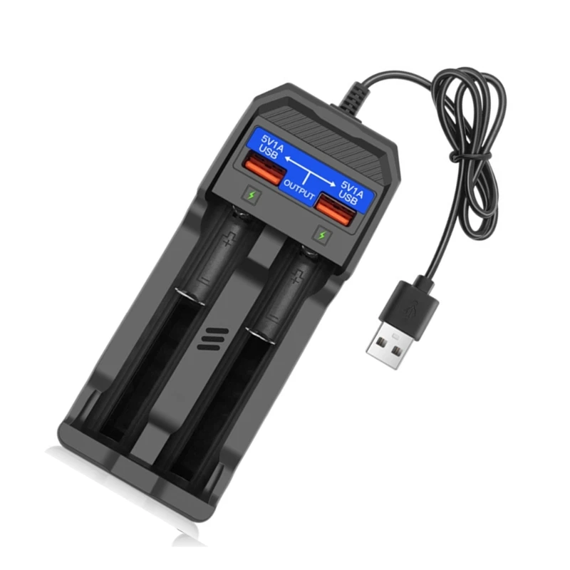 Universal LCD Battery for 4.2V 18650/18500/18490/16340/14500 Batteries Compatible Multiple Size Double USB Slot
Universal LCD Battery for 4.2V 18650/18500/18490/16340/14500 Batteries Compatible Multiple Size Double USB Slot