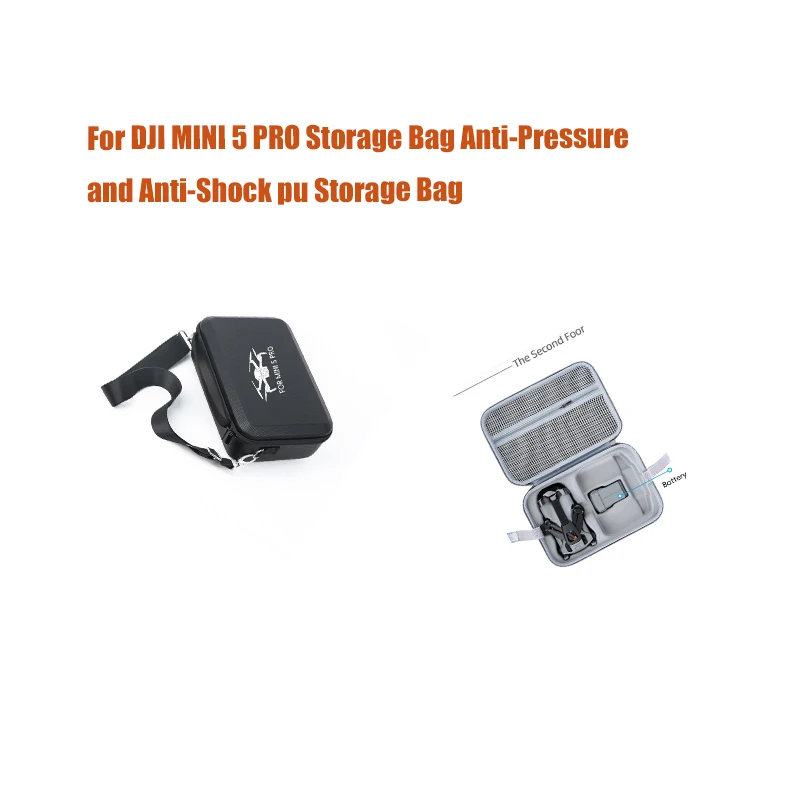 For DJI MINI 5 PRO Storage Bag Anti-Pressure and Anti-Shock pu Storage Bag
For DJI MINI 5 PRO Storage Bag Anti-Pressure and Anti-Shock pu Storage Bag
