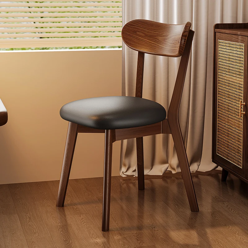 Solid Wood Dining Chair for Home, Retro Walnut Backrest Stool, Vintage Study Room Seat, Elegant Owner’s Tea Lounge Bench
Solid Wood Dining Chair for Home, Retro Walnut Backrest Stool, Vintage Study Room Seat, Elegant Owner’s Tea Lounge Bench