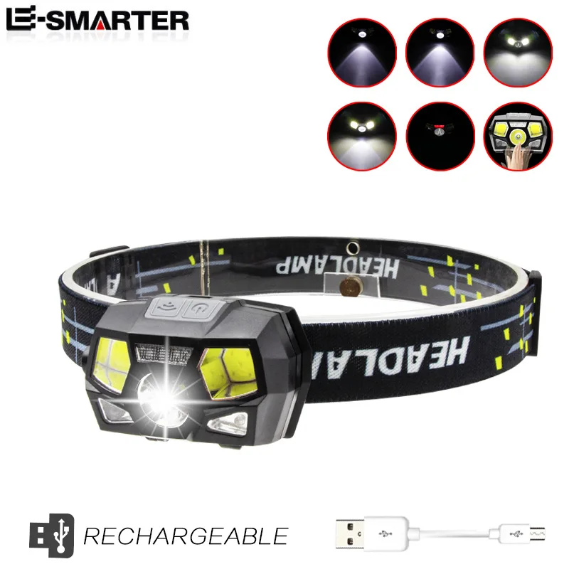 Usb Charging High Light Led Waterproof Induction Headlight Running Headlight Automatic Induction Charging Fishing Light
Usb Charging High Light Led Waterproof Induction Headlight Running Headlight Automatic Induction Charging Fishing Light