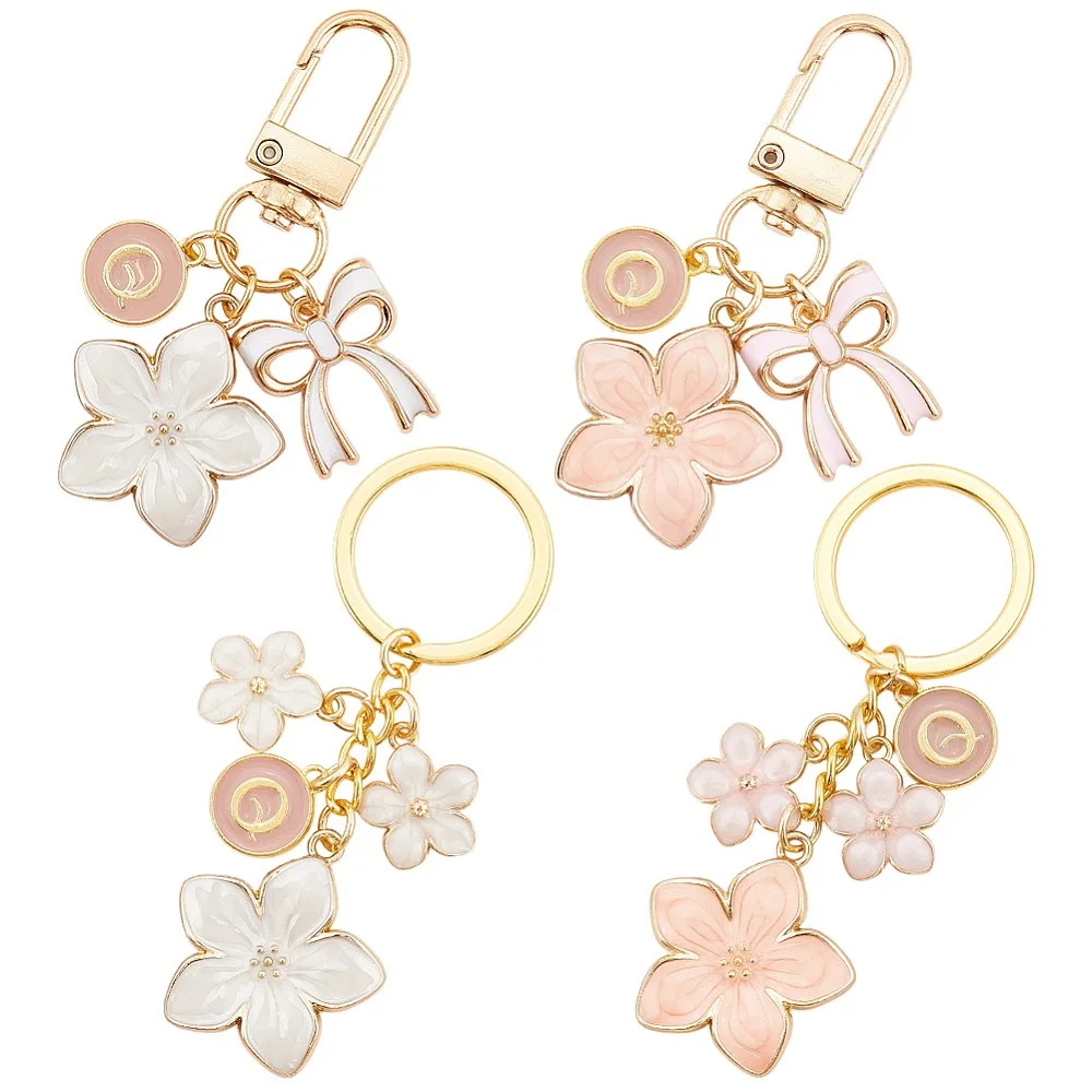 4Pcs Alloy Enamel Keychains with Alloy Rings Flower Golden Mixed Color 63~73mm 4pcs/set
4Pcs Alloy Enamel Keychains with Alloy Rings Flower Golden Mixed Color 63~73mm 4pcs/set