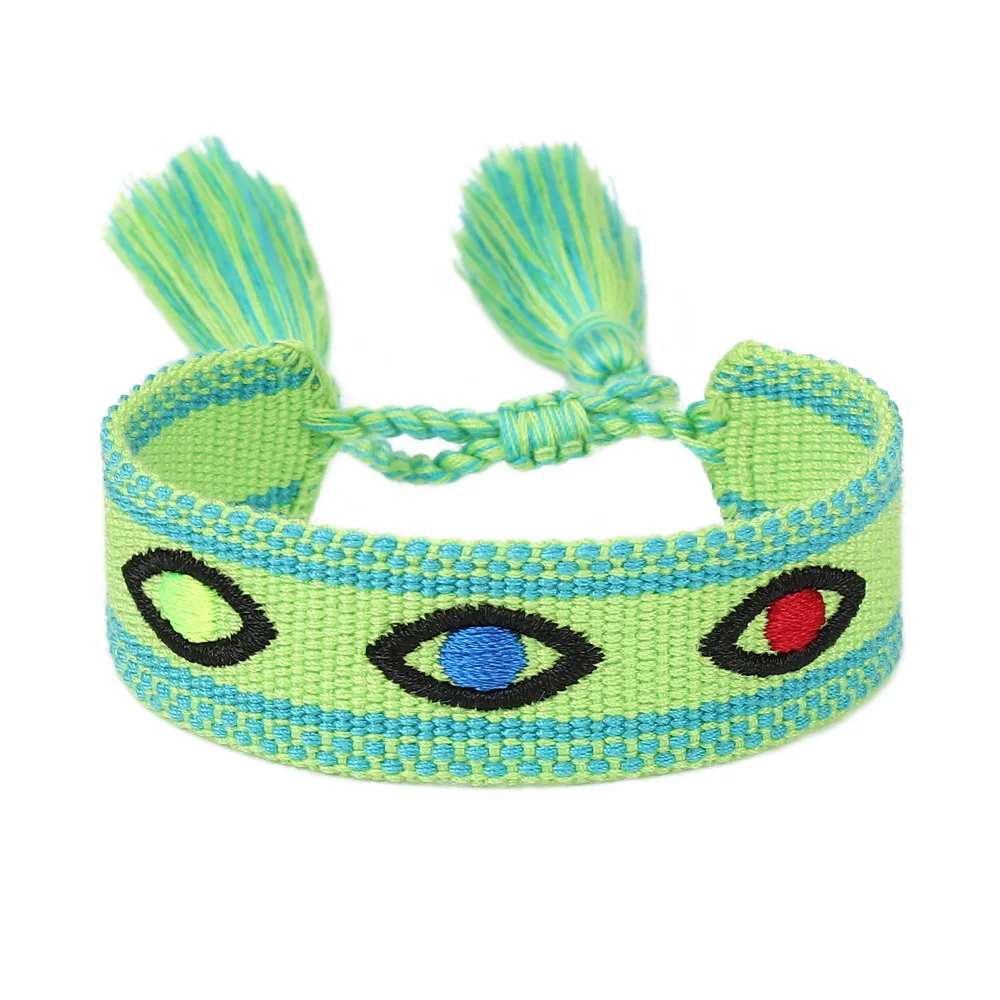 Europe and the United States Devil's Eye Braided Bracelet Couple Fashion Tassel Embroidery Hand Rope Jewellery can be customised
Europe and the United States Devil's Eye Braided Bracelet Couple Fashion Tassel Embroidery Hand Rope Jewellery can be customised